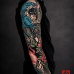 Full bras Samurai — tatouage par Kuto, tatoueur Paris / Levallois (Japonais)